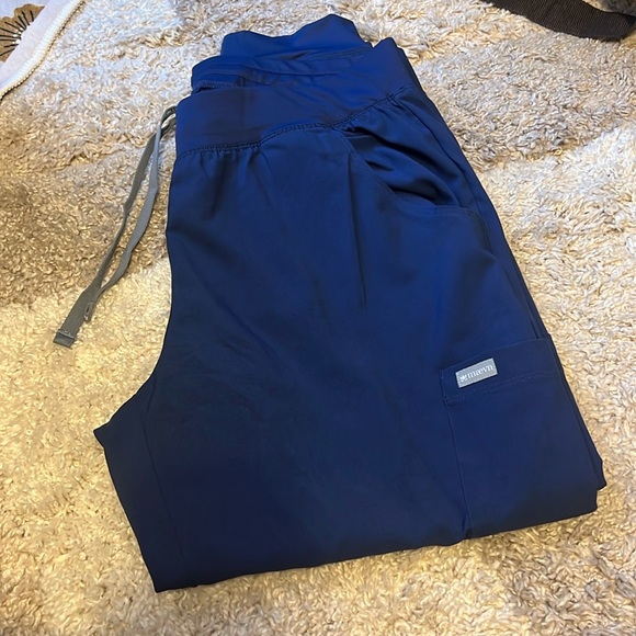 Navy jogger scrubs with drawstring LP - Picture 2 of 5